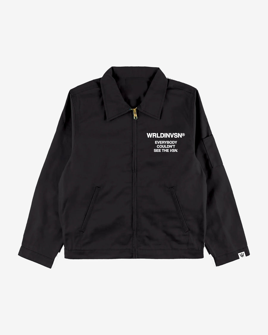 “Couldn’t See” Work Jacket (Black/White) [Limited]