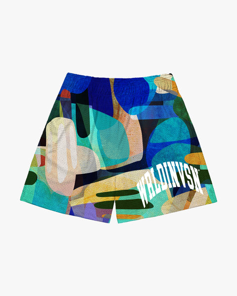 Watercolor Track Swim Shorts