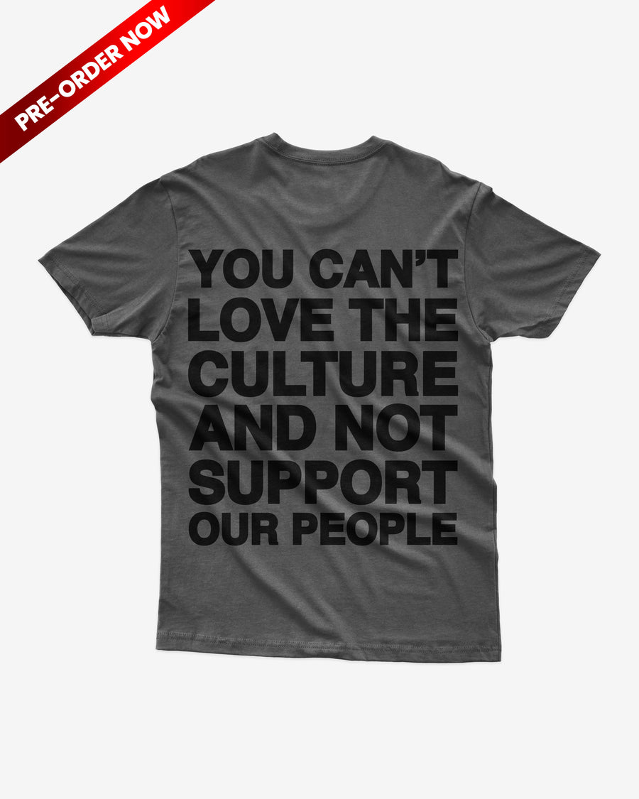 Premium | “Culture” Tee (Charocoal/Blackout Edition)