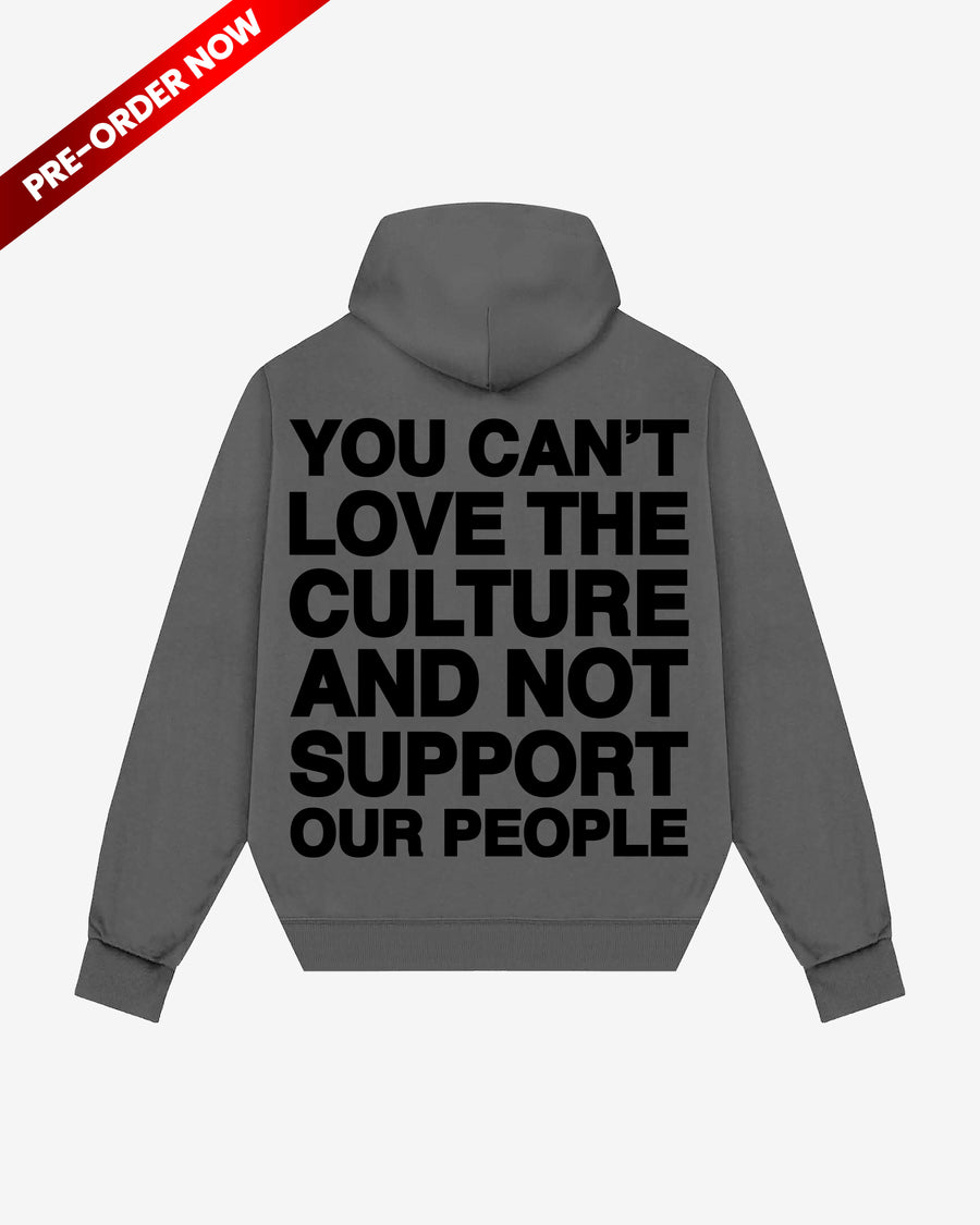 “Culture” Hoodie (Charocoal/Blackout Edition)