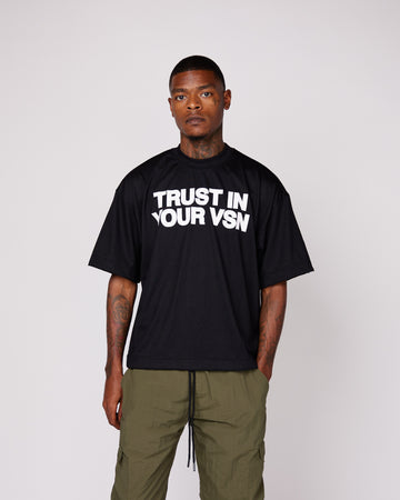 Premium “TIYV” Oversized Shirt (Black/White)