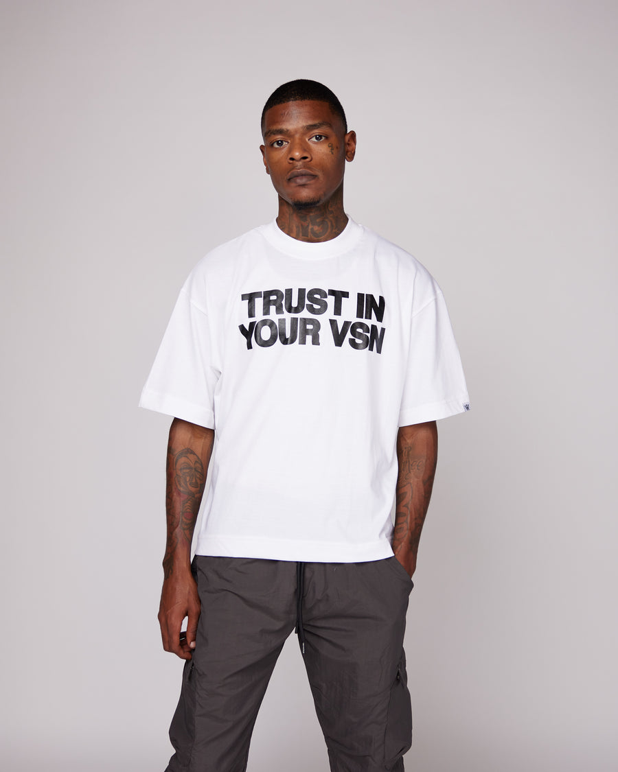 Premium “TIYV” Oversized Shirt (White/Black)