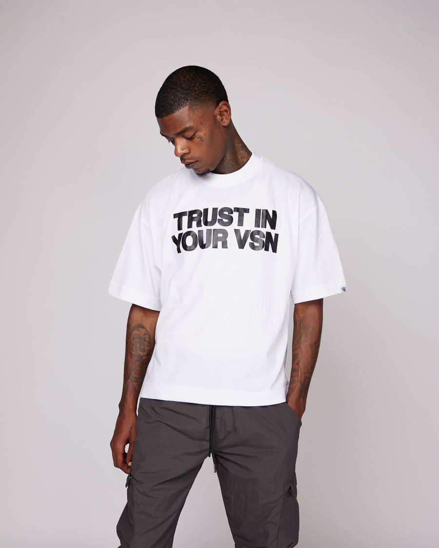 Premium “TIYV” Oversized Shirt (White/Black)