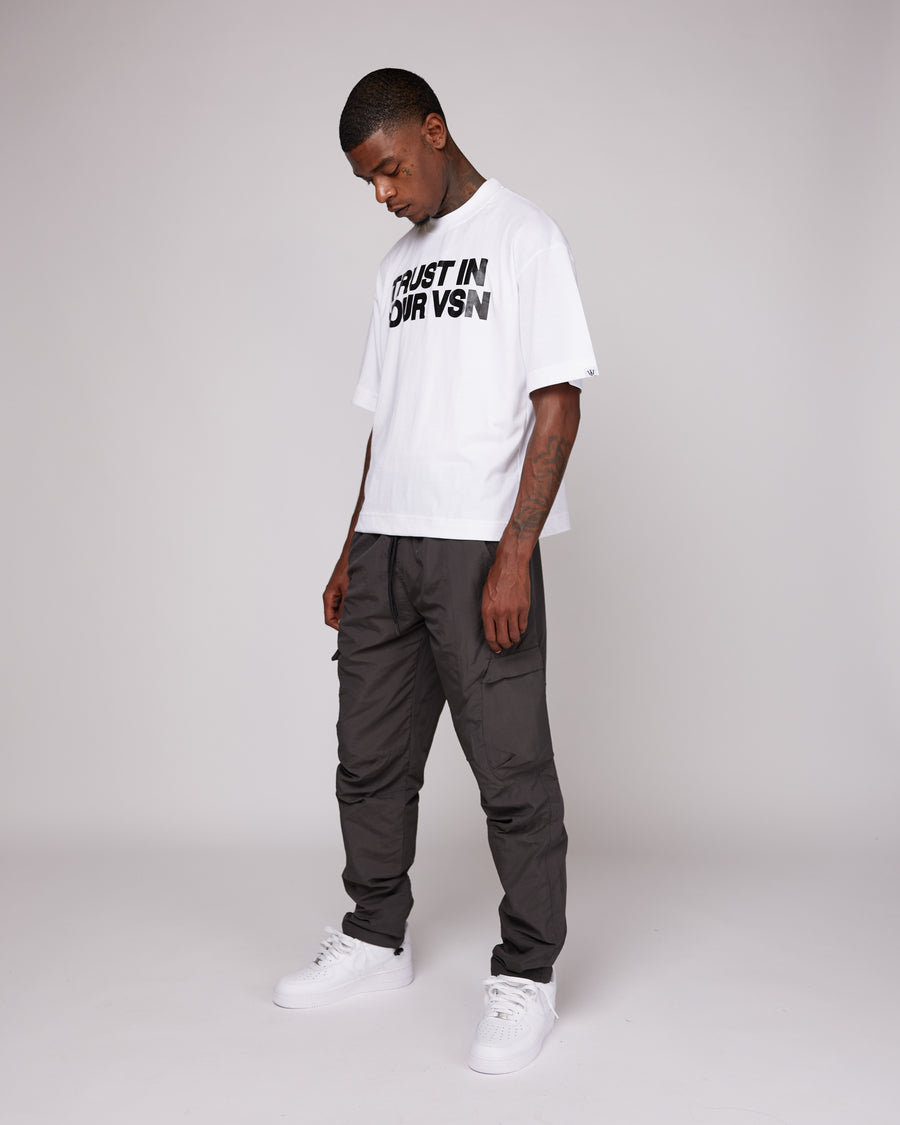 Premium “TIYV” Oversized Shirt (White/Black)