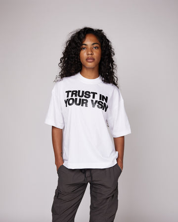 Premium “TIYV” Oversized Shirt (White/Black)